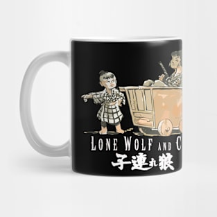 lone wolf and cub cute Mug